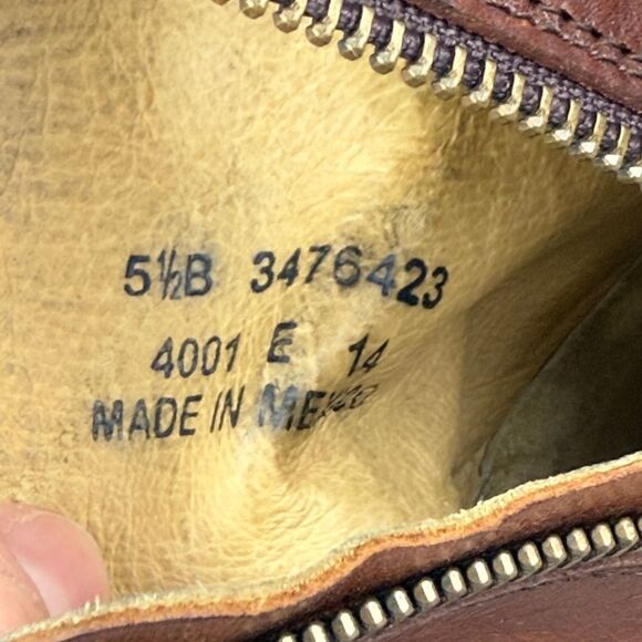 Frye Veronica Harness Short Women’s Sz 5.5B Cognac Zip Pull On Leather Boots - Picture 6 of 14